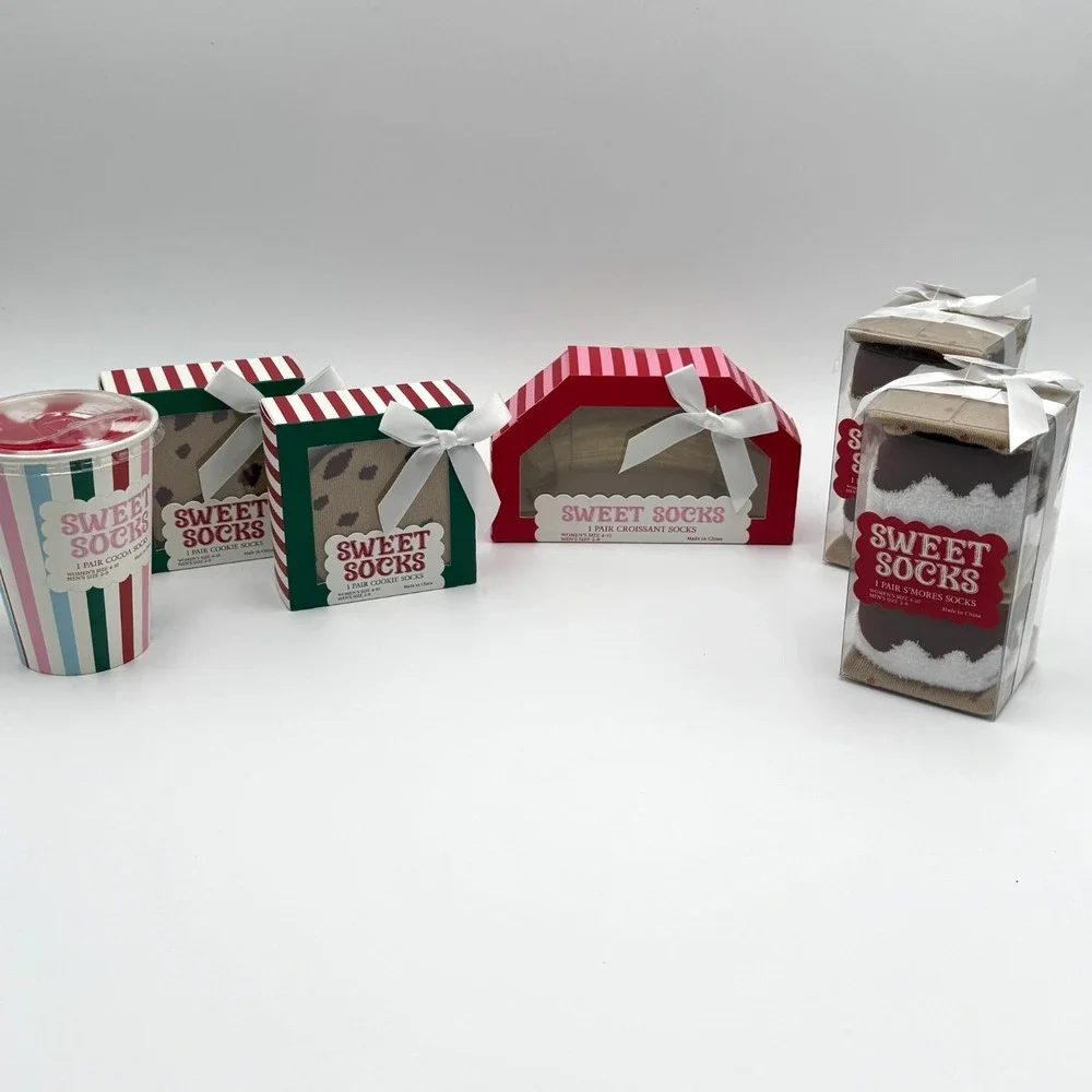 Sweet Socks 6-Pair Novelty Food Socks Bundle NIB Women's 4-10